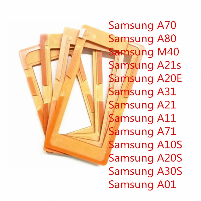 1X клейкая форма для ЖК-экрана стеклянная держатель Samsung Galaxy A70 A80 M40 A21S A20E A31 A21 A11 A71