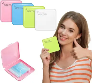 

KN95 Mask Storage Case Disposable Mask Storage Box N95 Portable Mask Storage Box Face Mask Storage Holder for Anti Pollutions