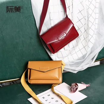 

Newhotstacy Bag 081419 Wide Shoulder Belt Single Shoulder Small Square Bag Fashion Simple Oblique Woman Bag