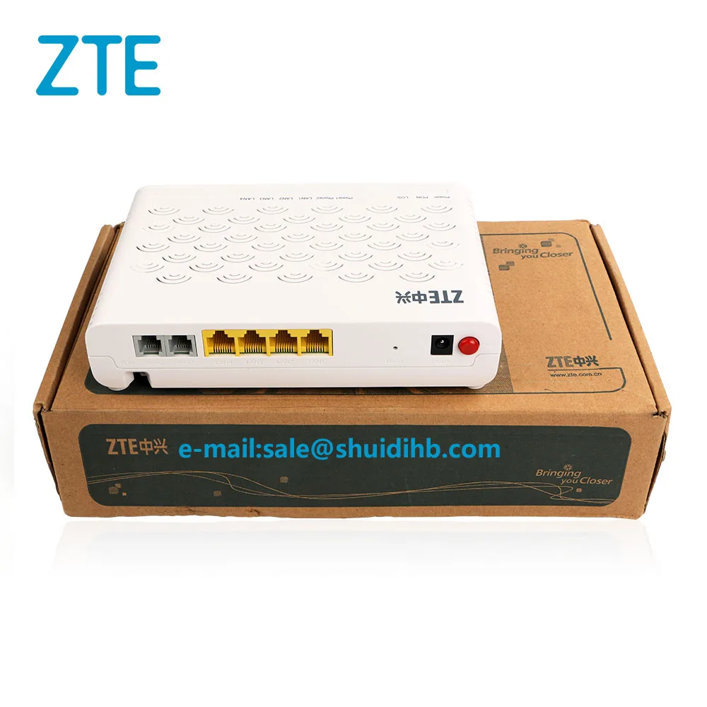 ZTE F620 V5 GPON Оптическая сеть ONU с 4 LAN + 2 голосовые Pots модем гигабитный
