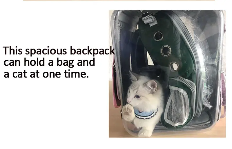 Большой Космический рюкзак для перевозки животных для кошек и собак с сетчатым вентиляционным ремнем безопасности легко подходит для путешествий пеших прогулок