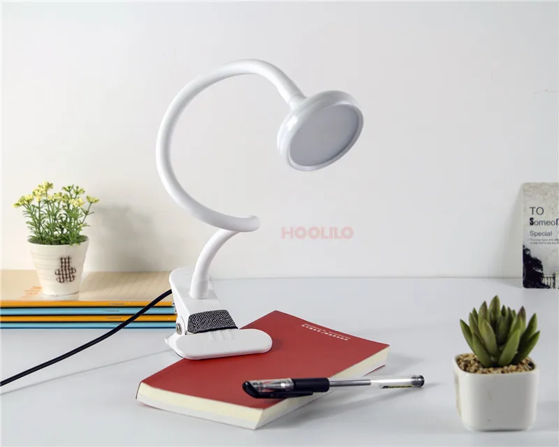 

Desk Lights Portable LED Desk Lamp Touch On/Off Switch Eye Protection Clip Table Light 3 Modes Dimmable USB Rechargeable