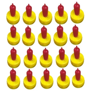 

20 Pieces Lamb Teat Feeder Bottle Topper Feeding Milk Drinking for Sheep Goat Pup Dog