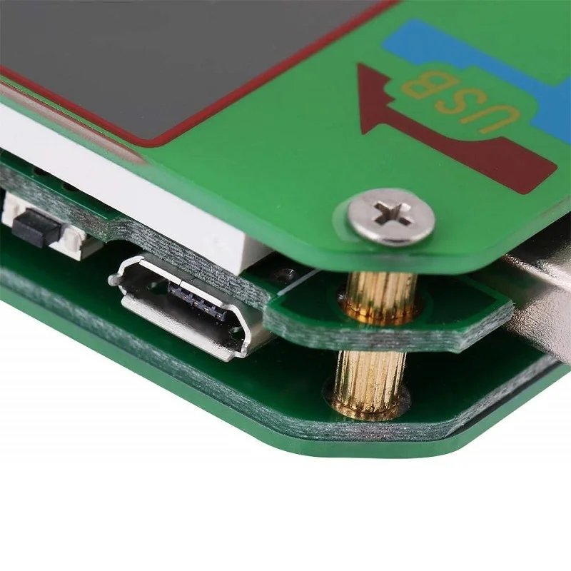 UM24C UM24 USB тестер ЖК-дисплей Напряжение измеритель тока Вольтметр Амперметр батарея Зарядка измерительный кабель сопротивление