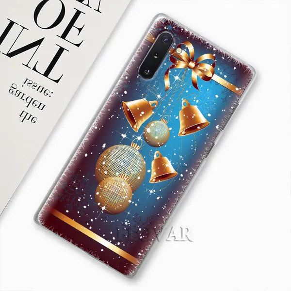 Счастливый новогоднее; рождественское чехол для samsung Galaxy Note 10 плюс 8 9 S10 S9 плюс S10e A30 A40 A50 A70 жесткий чехол - Цвет: 005