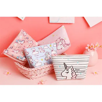 

Unicorn Coin Purses Women Small Wallet Change Purse Femme Girl Dot Mini Zipper Pocket Bag Key Card Coin Holder Pouch