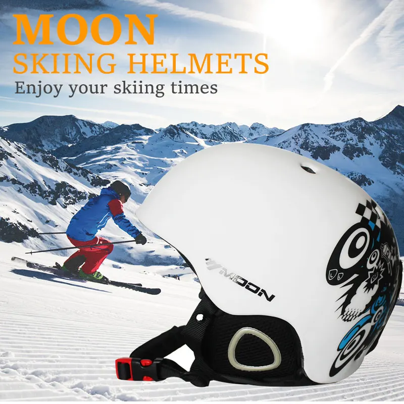 MOON Hot Sale Ski Helmet Integrally-molded Skiing Helmet For Adult and Kids Snow Helmet Safety Skateboard Ski Snowboard Helmet 3