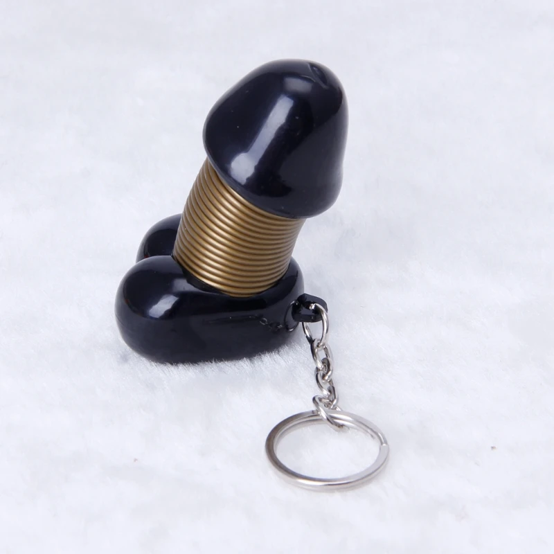 Креативный Забавный пенис брелок мульти подпружиненное кольцо для ключей влюбленных мужчин женщин шалость подарки