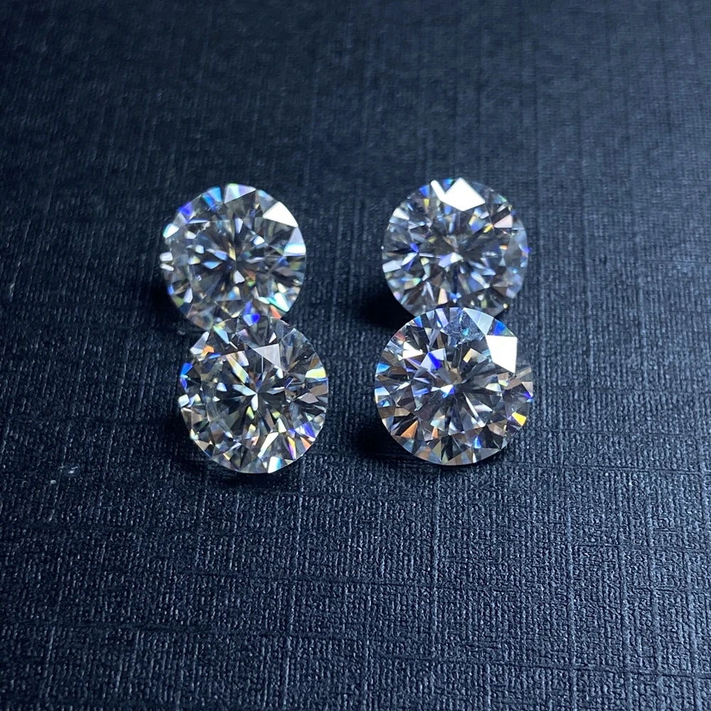 Lab diamond stone 1carat 6.5mm IJ Color VVS1 Loose moissanite stone Ring earrings jewelry making