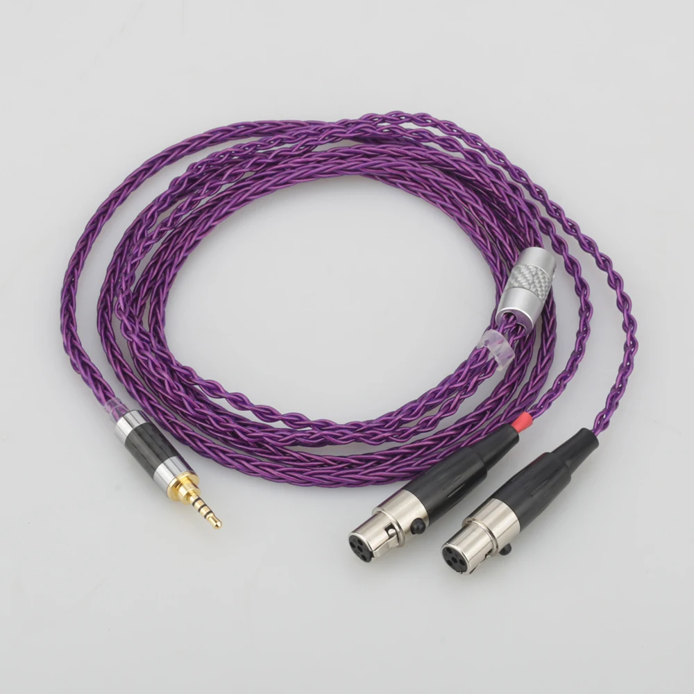 Audiocrast HIFI 2 5 3 5 4 4mm XLR Balanced Earphone Headphone Upgrade Cable Silver Plated for Audeze LCD 3 LCD3 LCD 2 LCD2 LCD 4