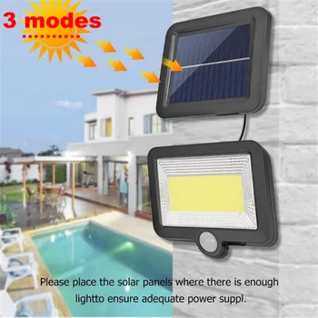 

120/100 LEDs Solar lamp Wall lamp Wireless PIR Motion Sensor Solar Power Outdoor Waterproof Street Path Garden Security light 3