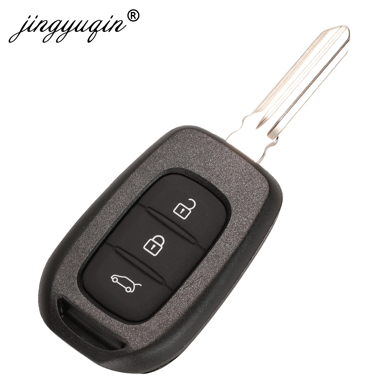 Jingyuqin 10 шт./лот 2/3 Кнопка пульт дистанционного ключа оболочки для Renault Duster Брелок чехол Замена крышки