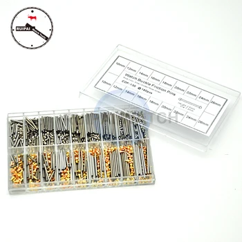 

180pcs/box CDF-130 Stainless Steel Watch Buckle Friction Pins Parts 3 Colors 2.5mm Revite Cap Watchband Link Bar Parts