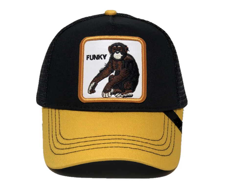 Новая забавная бейсболка с животным рисунком фермы, бейсболка с вышивкой в виде животных, мужская и женская бейсболка в стиле хип-хоп, сетчатая Кепка для папы