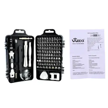 

Screwdriver Set 115 in 1 Sets Multi-function Computer PC Mobile Phone Cellphone Digital Electronic Device Repair Home Tools Bit