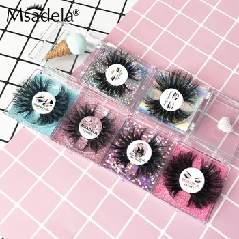 

25 mm Mink Lash Packing 3D Mink Lashes Packaging Boxes Fluffy Eyelashes Mink Lashes Bulk Beauty Eyelash Box Packing