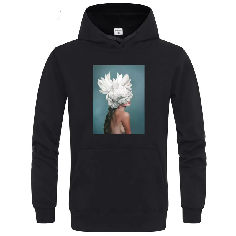 

2019 new hot art girl print hoodie fun street clothing men and women autumn and winter casual sports hoodie pullover shirt