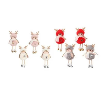 

8 Christmas Plush Angel Charm Children's Cute Doll Doll Gift Christmas Tree Pendant