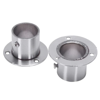 

Closet Wardrobe 32mm Dia Pipe Rail Rod End Support Bracket 2pcs
