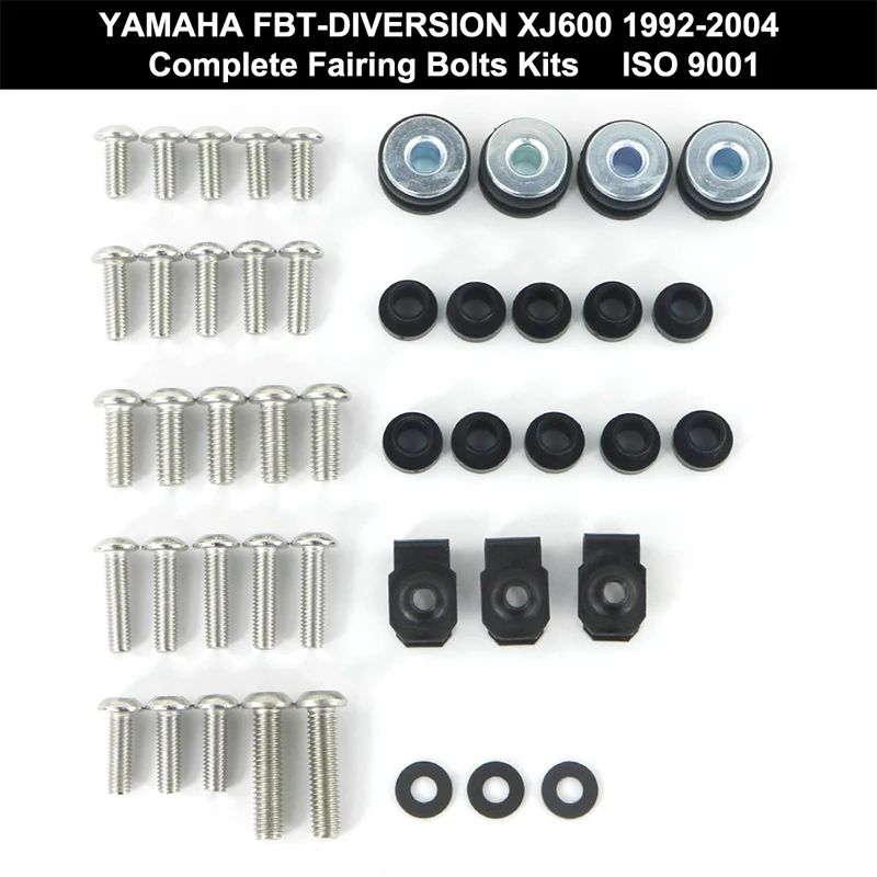 Подходит для мотоцикла Yamaha DIVERSION XJ600 1992 2004 полный комплект болтов обтекателя