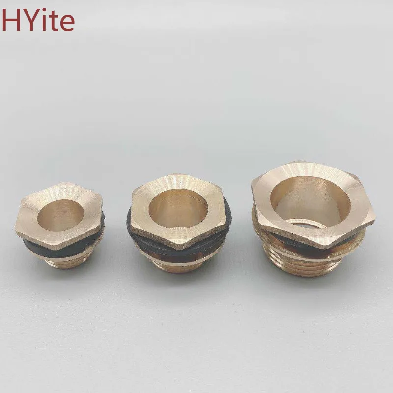 Медный соединитель резервуара для воды 1/2 &quot3/4&quot 1 &quot штекер Латунная Труба один