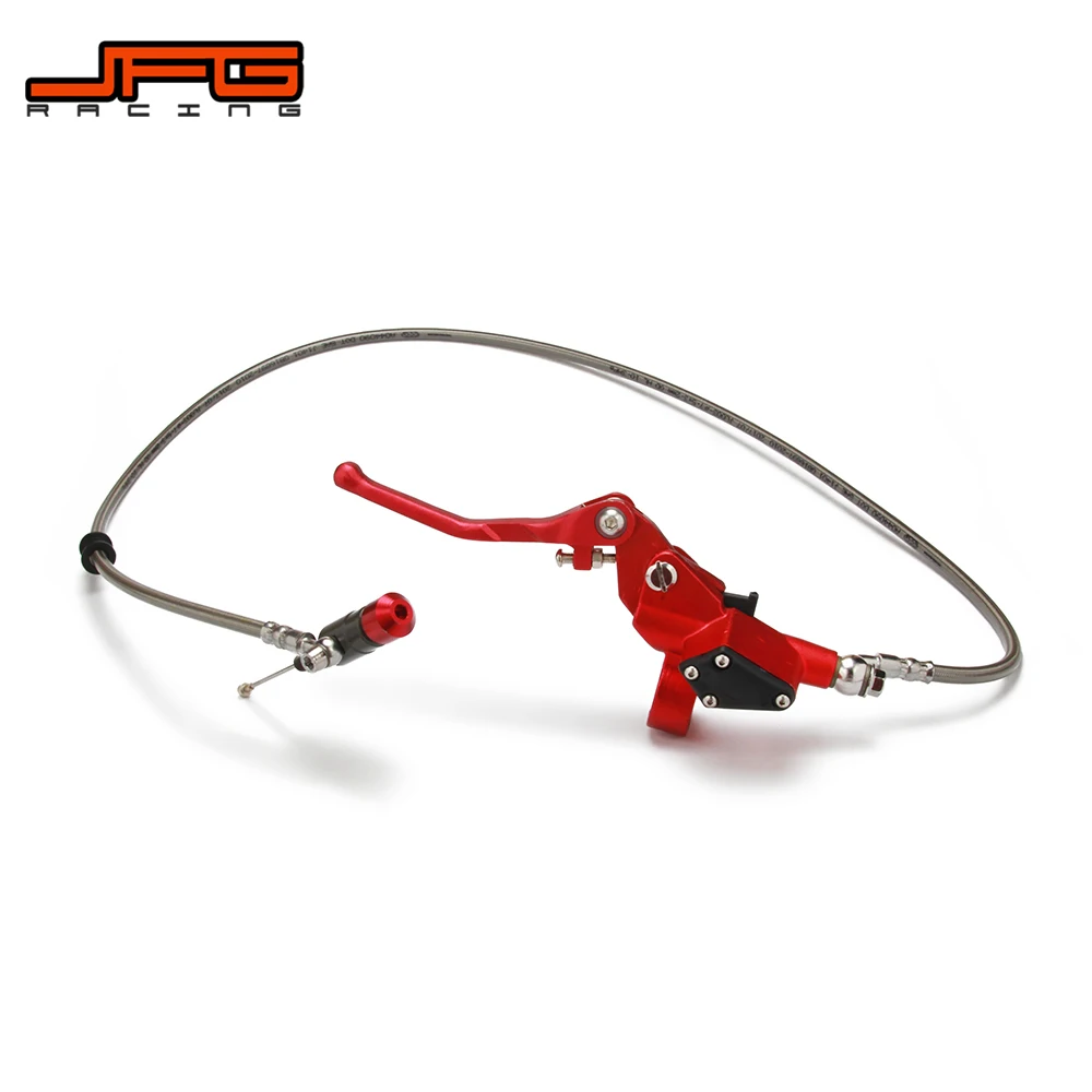 JFG RACING 1200mm Oil Line Hydraulic Clutch Lever Master Cylinder For 125cc 250cc Dirt Pit Bike Motorcycle,Gold 