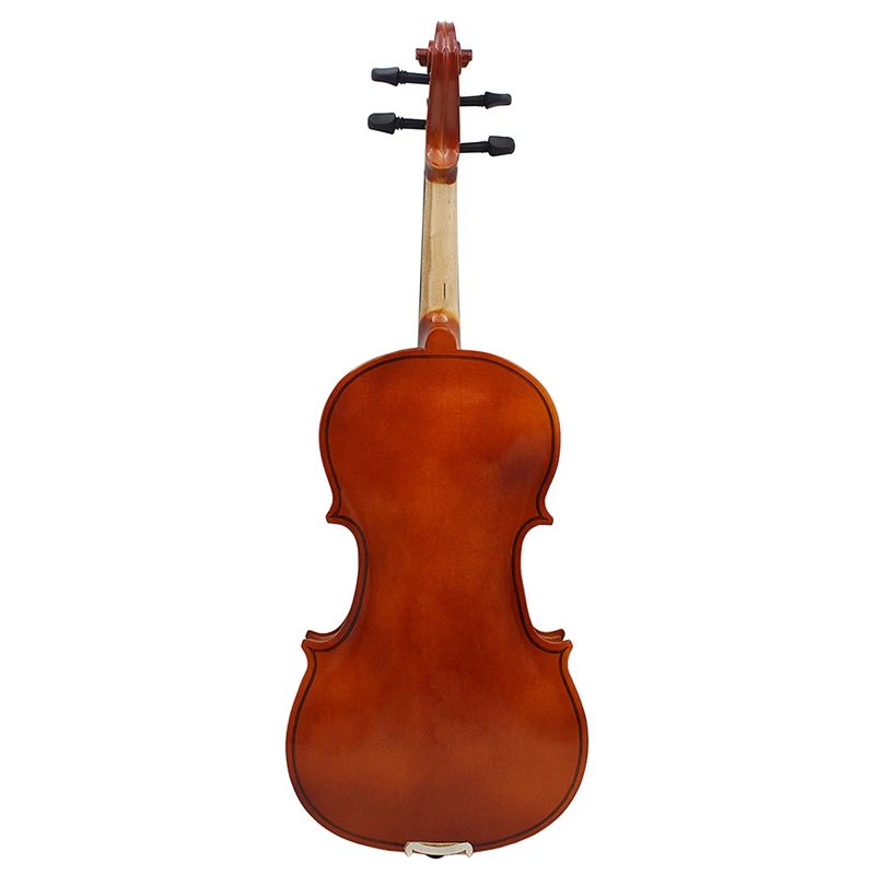 Violin Natural Acoustic Solid Wood Spruce Flame Maple Veneer Violin Fiddle with Case Rosin Bow Strings Shoulder Rest