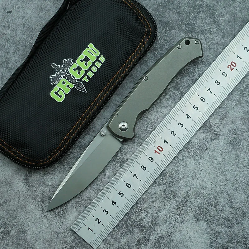 Поворотный нож Green thorn Rat fol практичный складной клинок из титанового сплава с