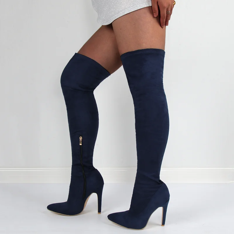 CoolBao Denim Boots for women Summer peep toe stiletto heels India | Ubuy