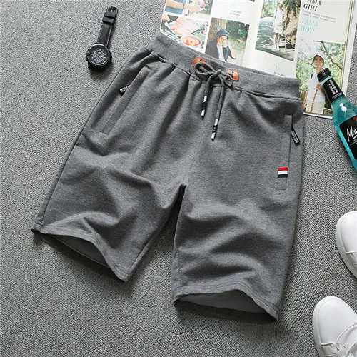 Dark gray VogueShorts для мужчин шорты летние 5XL пляжные мужские s короткие VogueCotton мужские брендовые шорты Мужская одежда - Цвет: Dark gray