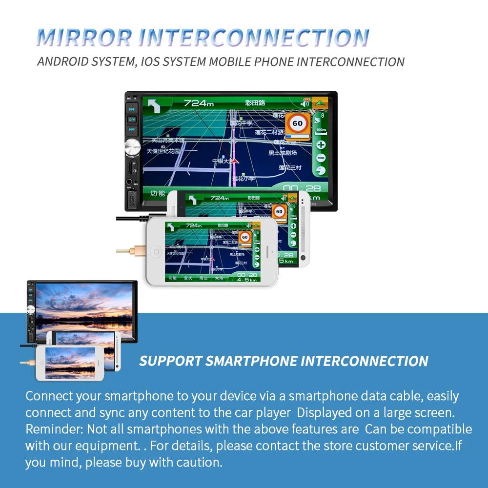 LaBo 2 Din Car multimedia Video Player Touch Screen Bluetooth Stereo Radio FM MP3 MP4 MP5 Audio Music USB TF Auto Electronics