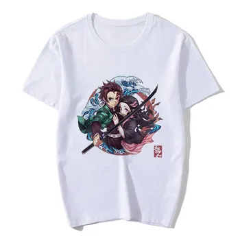 

summer Demon Slayer graphic tees women Japanese Kimetsu No Yaiba Funny t shirt Female Demon Blade aesthetic clothes