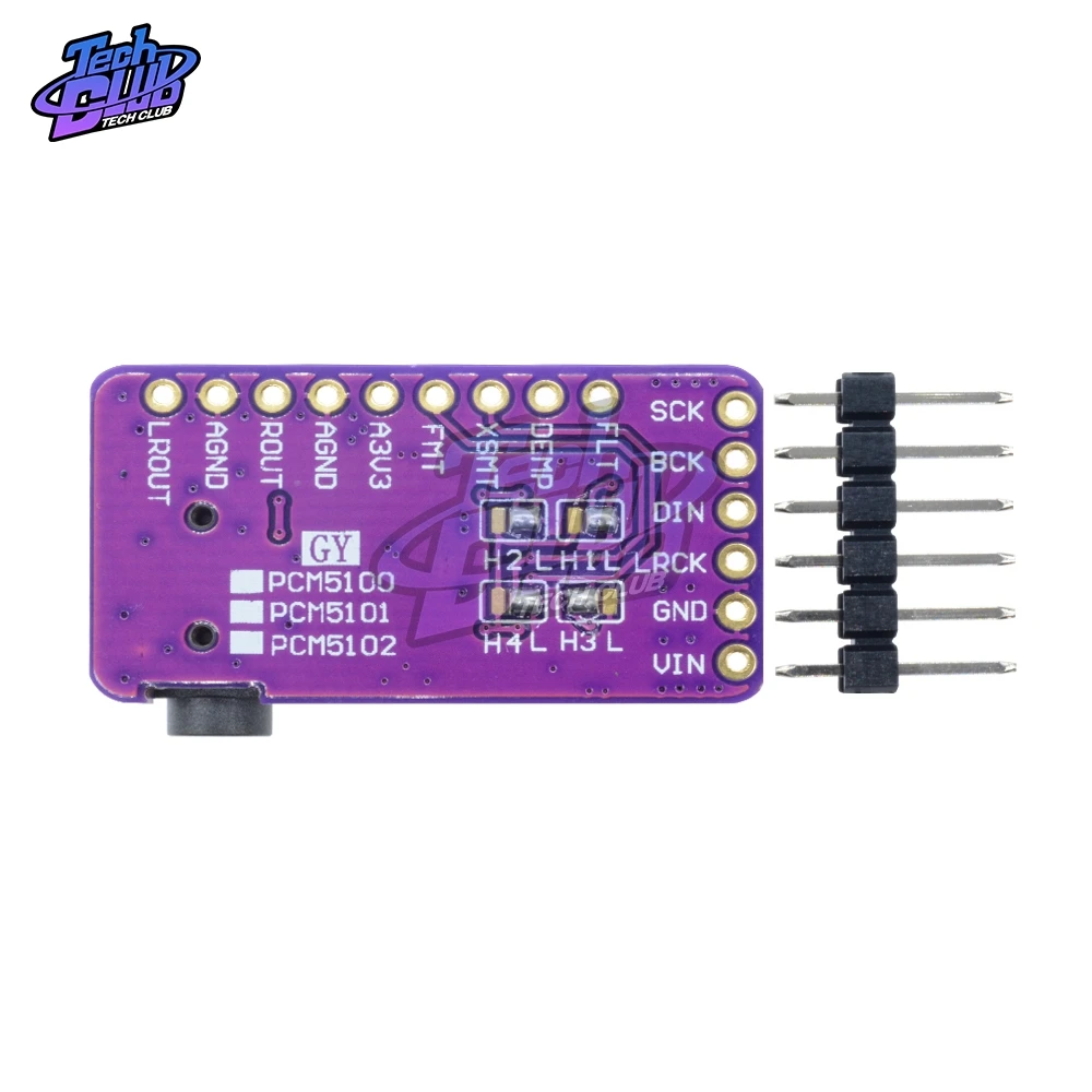 PCM5102A DAC декодер модуль проигрывателя для Raspberry Pi pHAT плата формата I2S InterfaceAudio