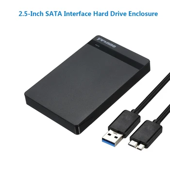 

yvonne 2.5 Inch SATA to USB External Hard Drive Enclosure Tool-Free 2.5-inch SATA SSD / HDD USB 3.0 Box External Interface 5Gbps