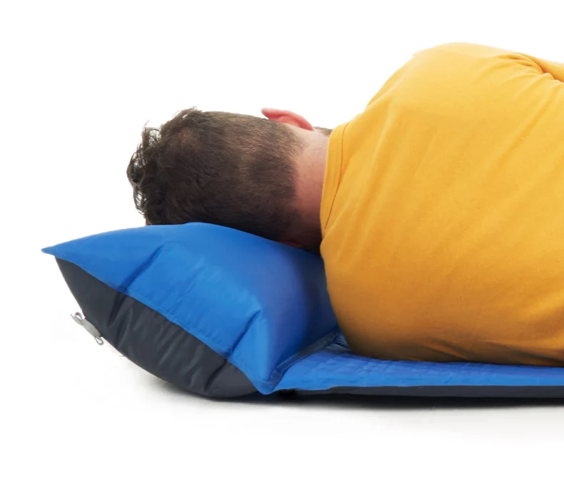 Almofada de Dormir Cama com Travesseiro Esteira de Acampamento Naturehike Colchão Auto-inflável Única Pessoa Portátil Dobrável Nh15q002-d 11 NatureHike NH15Q002-D Colchão Auto-Inflável Almofada de Dormir