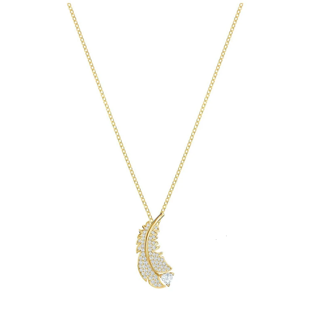 

Swa 2019 new impertinent pink gold mode junction. White gold. Gold. Crystal feather trend gives girlfriend the best romantic