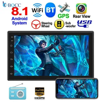 

Radio Car Android 8.1 7 In Stereo GPS Navigation Bluetooth WiFi USB Head Unit