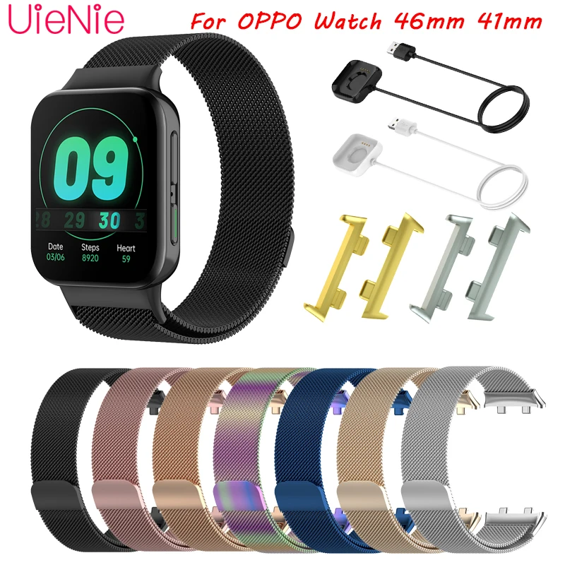 Per OPPO Watch 46mm 41mm nuovo cinturino Milanese Smartwatch cavo di  ricarica rapida USB adattatore per connettore in metallo accessori per  orologi - AliExpress Watches