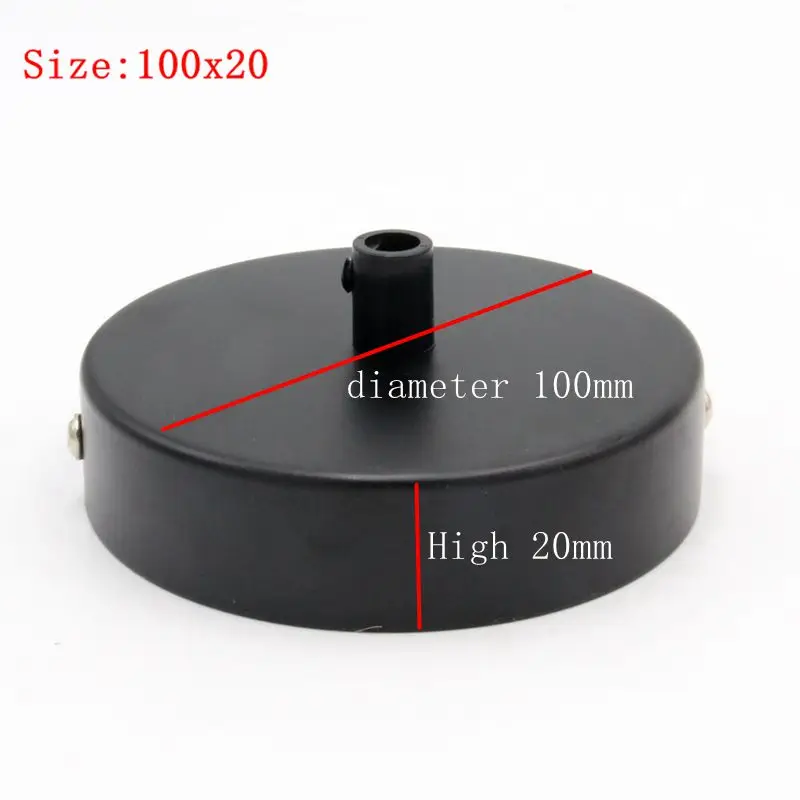 Black ceiling rose size