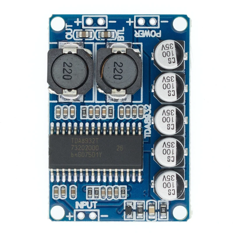 Плата цифрового усилителя малой мощности TDA8932 35 Вт моно модуль H74 1 шт.|power amplifier board