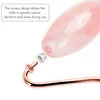 Noiseless Rose Quartz Roller Slimming Face Massager Lifting Natural Jade Facial Massage Roller Stone Skin Massage Tool Girl gift ► Photo 3/6