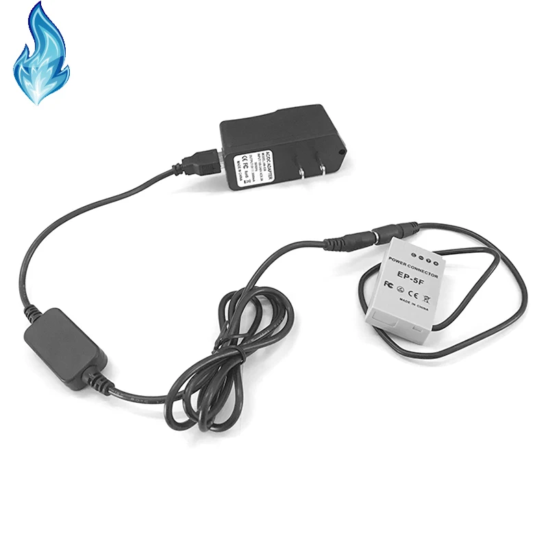 Мобильный Внешний аккумулятор зарядное устройство usb кабель EH5+ 5V3A USB адаптер+ EP-5F DC муфта EN-EL24 ENEL24 муляж батареи для камеры Nikon 1 J5 1J5