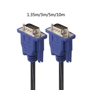 

1.35m VGA 15 Pin Male To Male Extension Cable For PC Laptop Projector HDTV MOLA