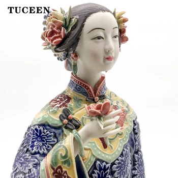 

Home Decor Ceramic Statues for Decoration Home Decoration Accessories Statues Decorative Porcelain Figurines Sculpture Crafts
