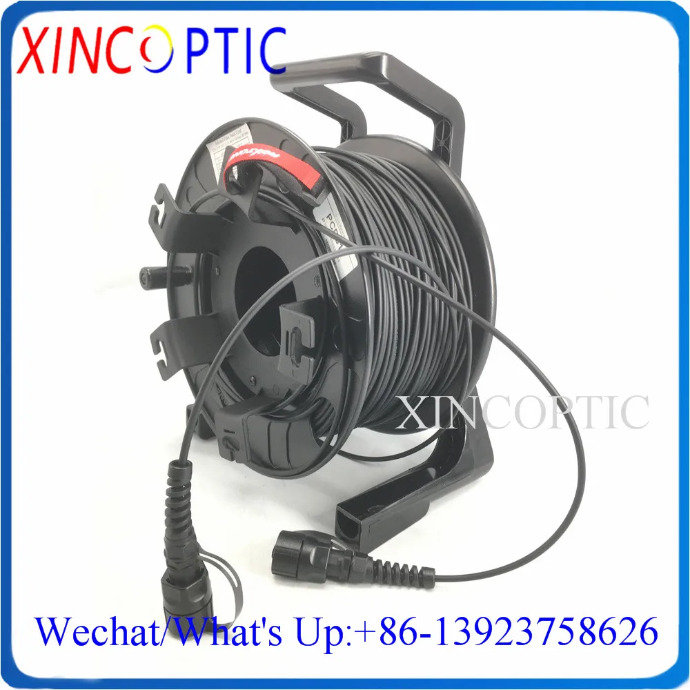 Om3-150 Multimodale Del Duplex 150M Mm Sm 9/125 Dei Centri Di Ip67 2 5.0Mm 2 Fili Doppio Cavo A Fibra Ottica Del Cavo Di Toppa Con La Bobina Pcd310