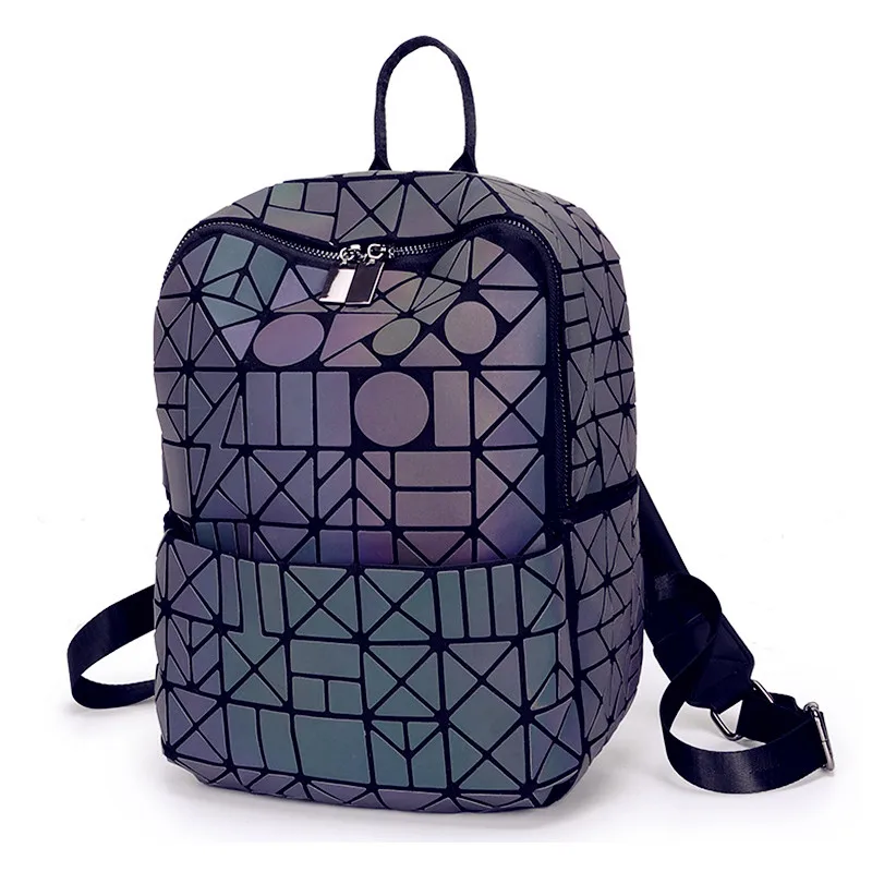 MAGICYZ geometri ctriangle сумки с голограммой светящийся женский рюкзак sac a dos женский рюкзак Mochilas голографический рюкзак - Цвет: Luminous Round