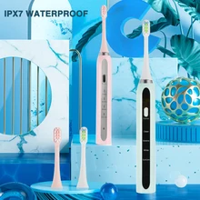 

Boyakang Ultrasonic Electric Toothbrush 5 Cleaning Modes Intelligent Memory IPX7 Waterproof Dupont Bristles USB fast Charging