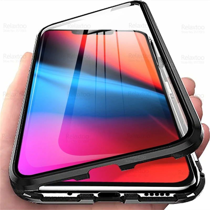 Двухсторонний Магнитный чехол подходит для IPhone 13 Pro Max iPhone Mini aifon 360 ° | Мобильные