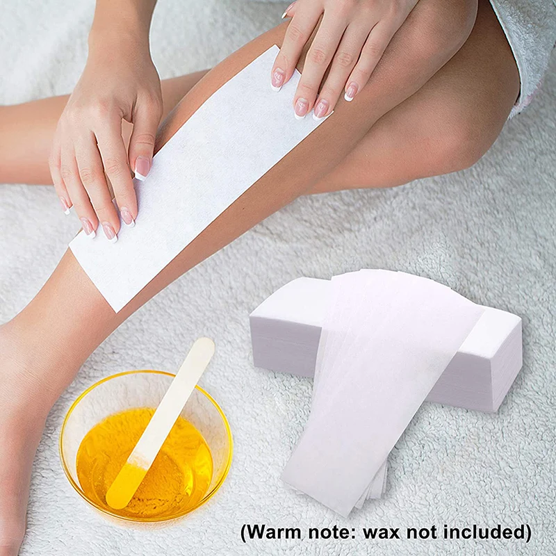 100pcs/lot Non Woven Epilator Wax Strip Body Cloth Hair Remove Wax