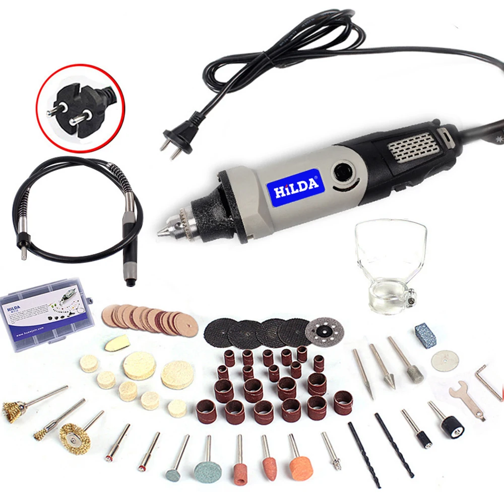 

Variable Speed Rotary Tool Accessories Electric Mini Drill Tools Accessories All In One Machine Accessories 94PCS 400W